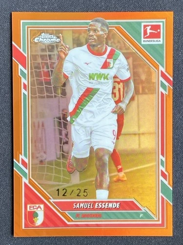Samuel Essende 2025-26 Topps Chrome Bundesliga Orange Refractor Base /25 #5