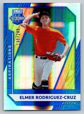 Elmer Rodriguez-Cruz 2021 Panini Elite Extra Edition Aspirations 160/249 Red Sox