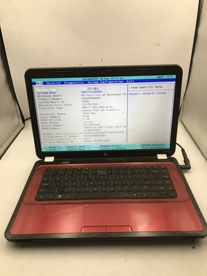 HP PAVILION G6 1C59NR - BOOTS TO BIOS - AMD E-450 - 4GB RAM - NO OS - READ - BB!