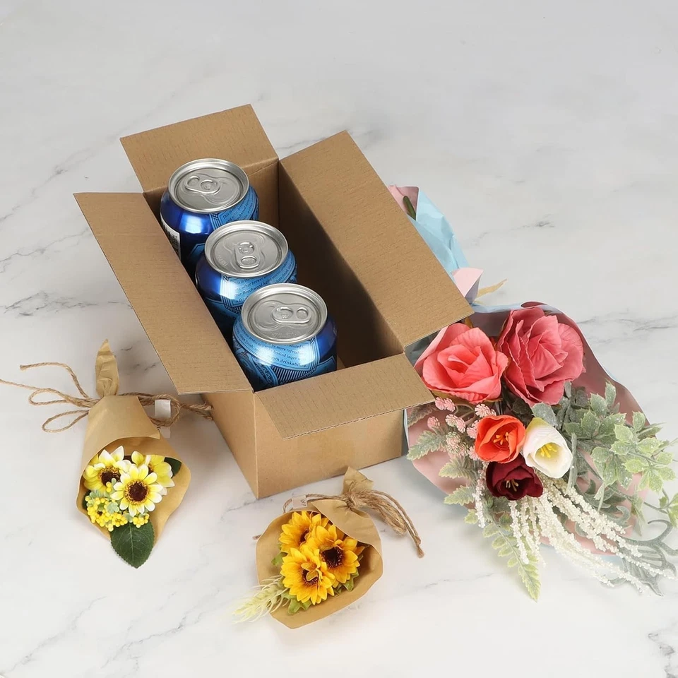 Lightweight 50 Pack of 8x4x4 Small Shipping Boxes - Easy Assembly & Eco-Friendly - Image 4 of 4