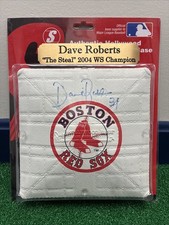 2004 Boston Red Sox Dave Roberts Signed Mini Base World Series WS MLB The Steal