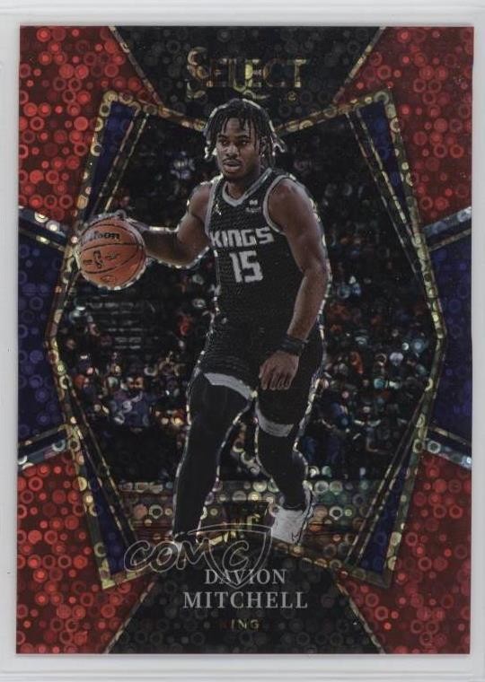 2021 Panini Select Premier Level Red Disco Prizm 33/49 Davion Mitchell #118 0ud4