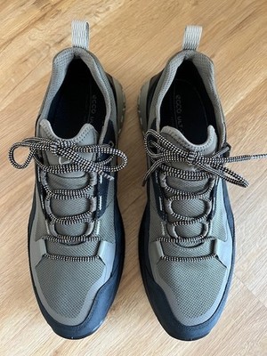 Herren ECCO Trekkingschuhe Leder schwarz navy Gr. 46 - neuwertig