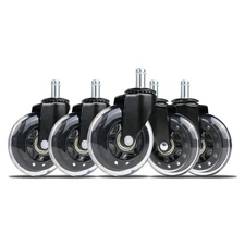 Everbilt Black 3 in. Rollerblade Office Chair Caster Wheels (Only 4-Pack)