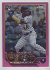 2023 Topps Chrome Update Pink Refractor Andruw Monasterio #USC177 15sx