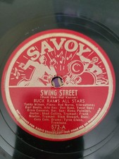 Buck Ram's All Stars - Swing Street / Twilight in Terehan 10" 78RPM Savoy Jazz