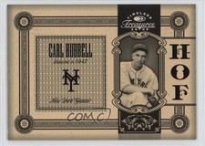 2005 Donruss Timeless Treasures Hall of Fame Silver 433/500 Carl Hubbell HOF oh4