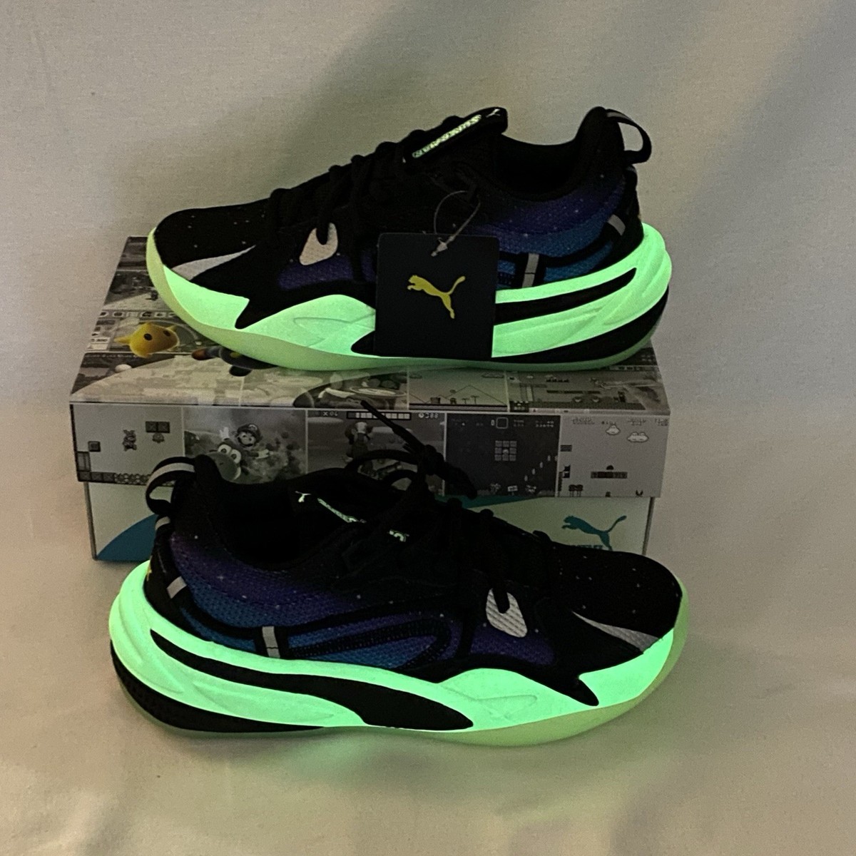 PUMA Super Mario Galaxy JR Boys Size 6c US Dreamer Nintendo RS-D