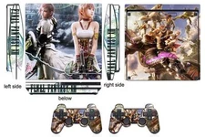 Skin Sticker PS3 PlayStation 3 Slim and 2 controller skins Q111