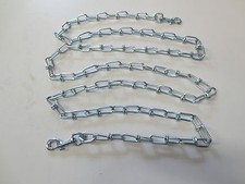 Dog/calf chain - 4mm x 2.7 meters long with two swivel clips either end - 2 pack