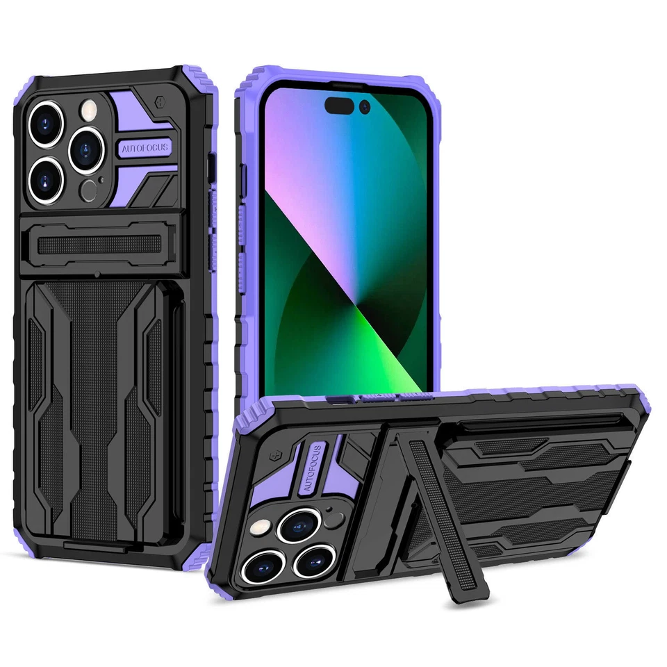 Luxury Rugged Armor Stand Cover Case For 16 15 14 13 12 11 Google Pixel 9 8 6 6A - Image 4 of 4