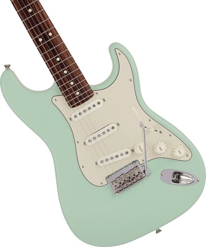 Fender Made in Japan Junior Collection Stratocaster Satin Surf Green Guitar New - Picture 5 of 11