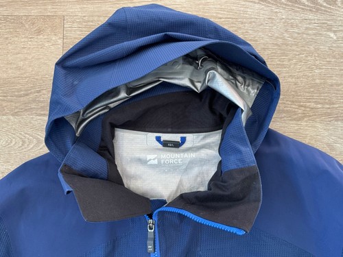 Abrigo chaqueta ligera con capucha Mountain Force para hombre talla 52/grande/azul marino - Imagen 4 de 12