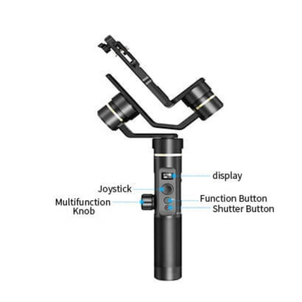 NEW Feiyu Tech G6 Plus 3-Axis Stabilized Handheld Gimbal Canon Gopro SmartPhone - Image 4 of 4