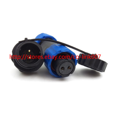 SD13 2-Pin Waterproof Connector Set - IP68 Rated, Threaded, For Auto, Aviation, Marine & Outdoor Use