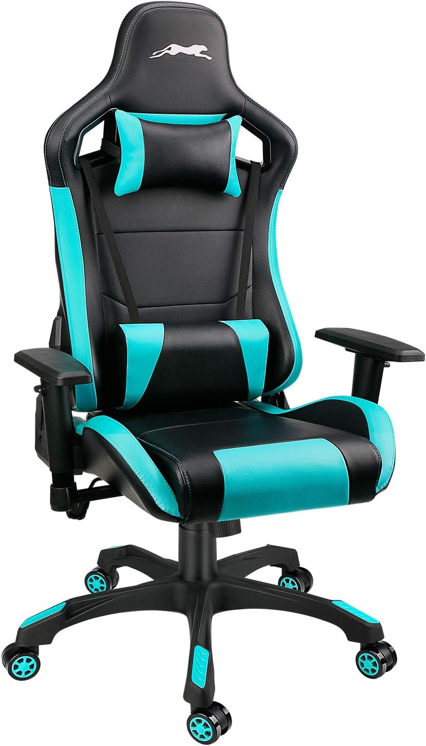 Leopard Gaming Chair, High Back PU Leather Office Chair, Adjustable Video Gaming-image