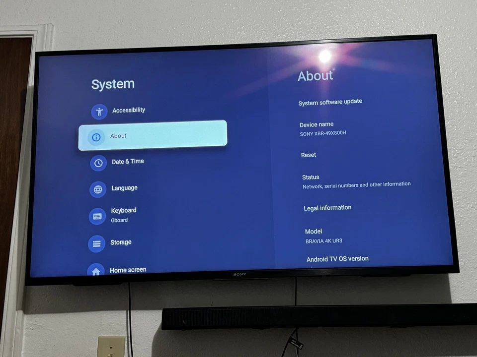 Смарт-телевизор Sony - 49 дюймов класс X800h серия светодиодный 4K UHD Android - Изображение 3 из 3