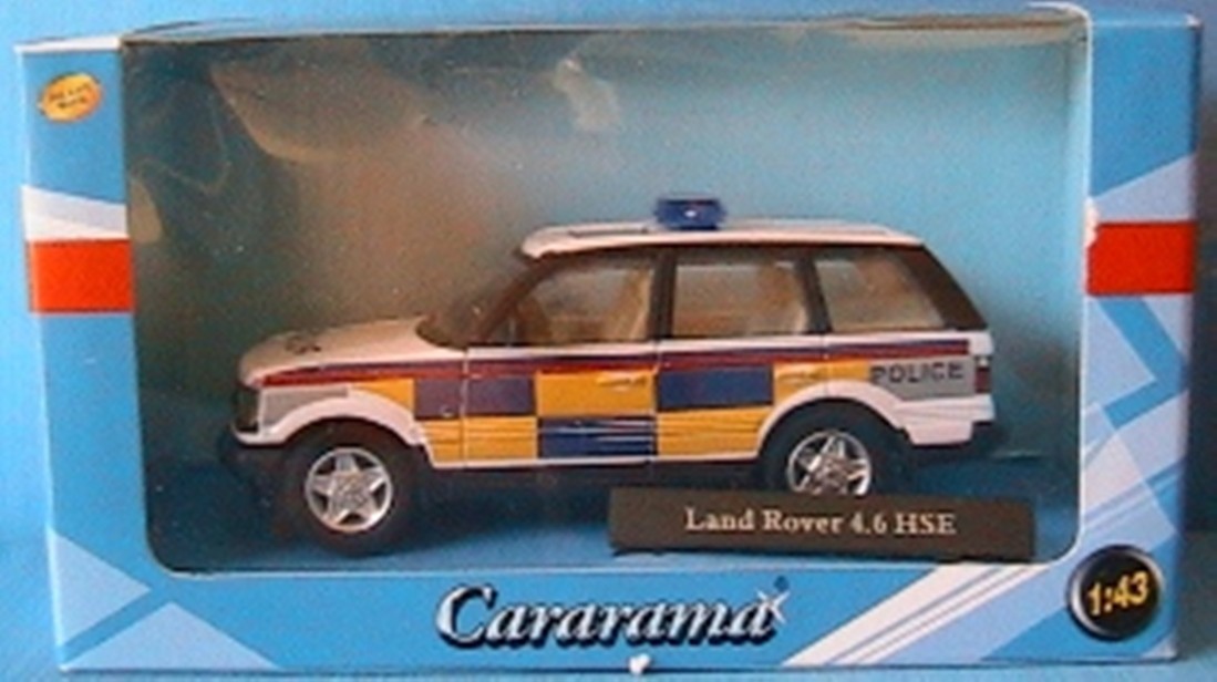 Land Rover 4.6 HSE police miniature Cararama 1:43 en metal