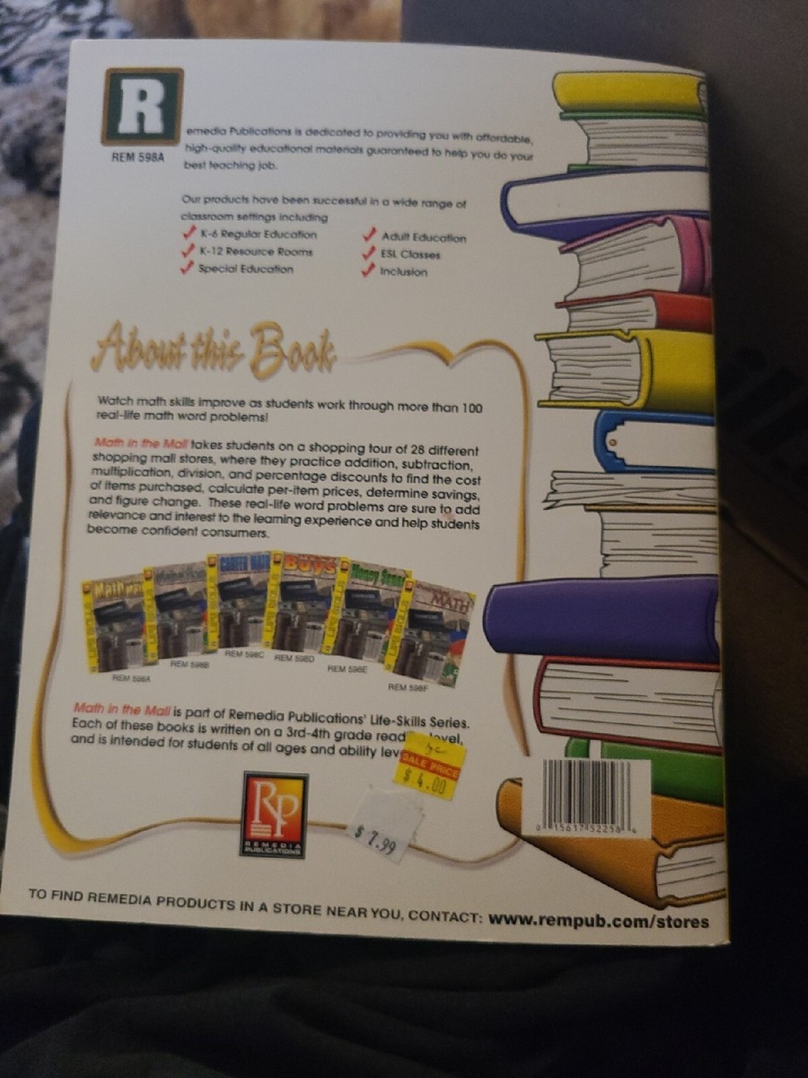 Remedia Publications Free Worksheets Market Math Extra Price Lists 6