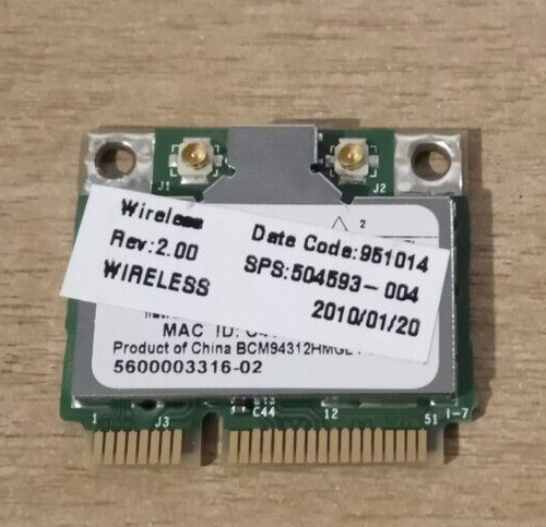 HP COMPAQ Laptop 610/615/Mini 110 – Wifi Wireless-Karte – BCM94312HGM