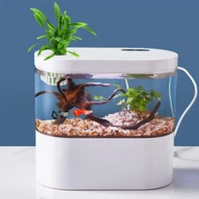 Mini Bouton de commutateur d'aquarium Betta Fish Tank LED Système de circulation automatique Set