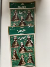 4 Brand New Unopened Packs Of Collectible Barbie Stickers  