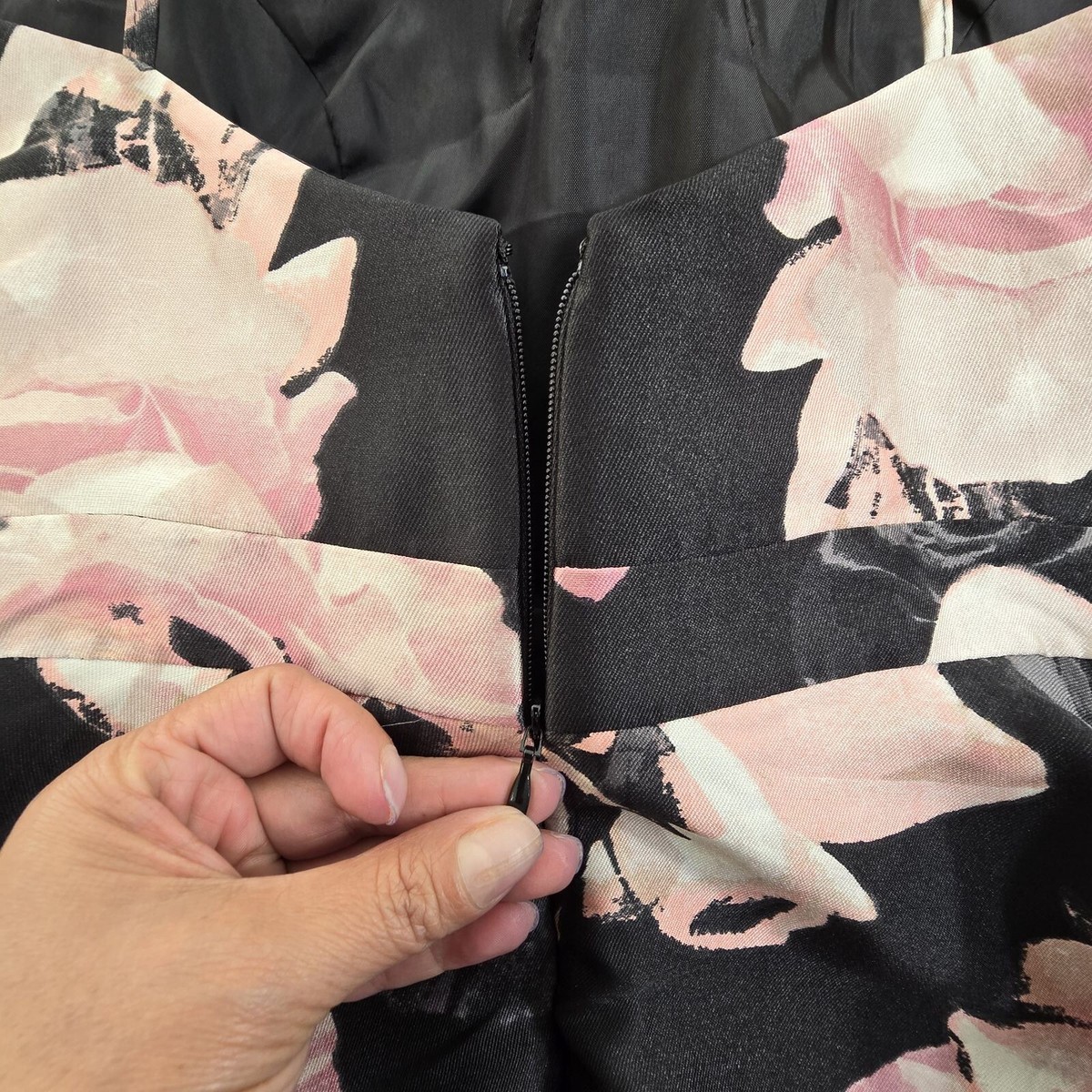X by XSCAPE Floral-Print Fit & Flare Dress Black 4 | eBay