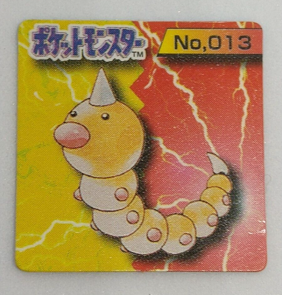 Weedle Pokemon Mini Card No.13 Normal Nintendo Japanese 1 inch Very Rare