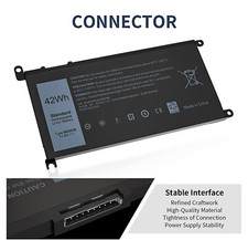WDX0R WDXOR Laptop Battery 42Wh For Inspiron 15 5567 5568 13 5368 7368 7569 7579