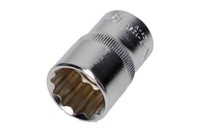 1X ZWÖLFKANT-STECKSCHLÜSSEL-EINSATZ Nuss 19Mm 38Mm Yato YT-1281