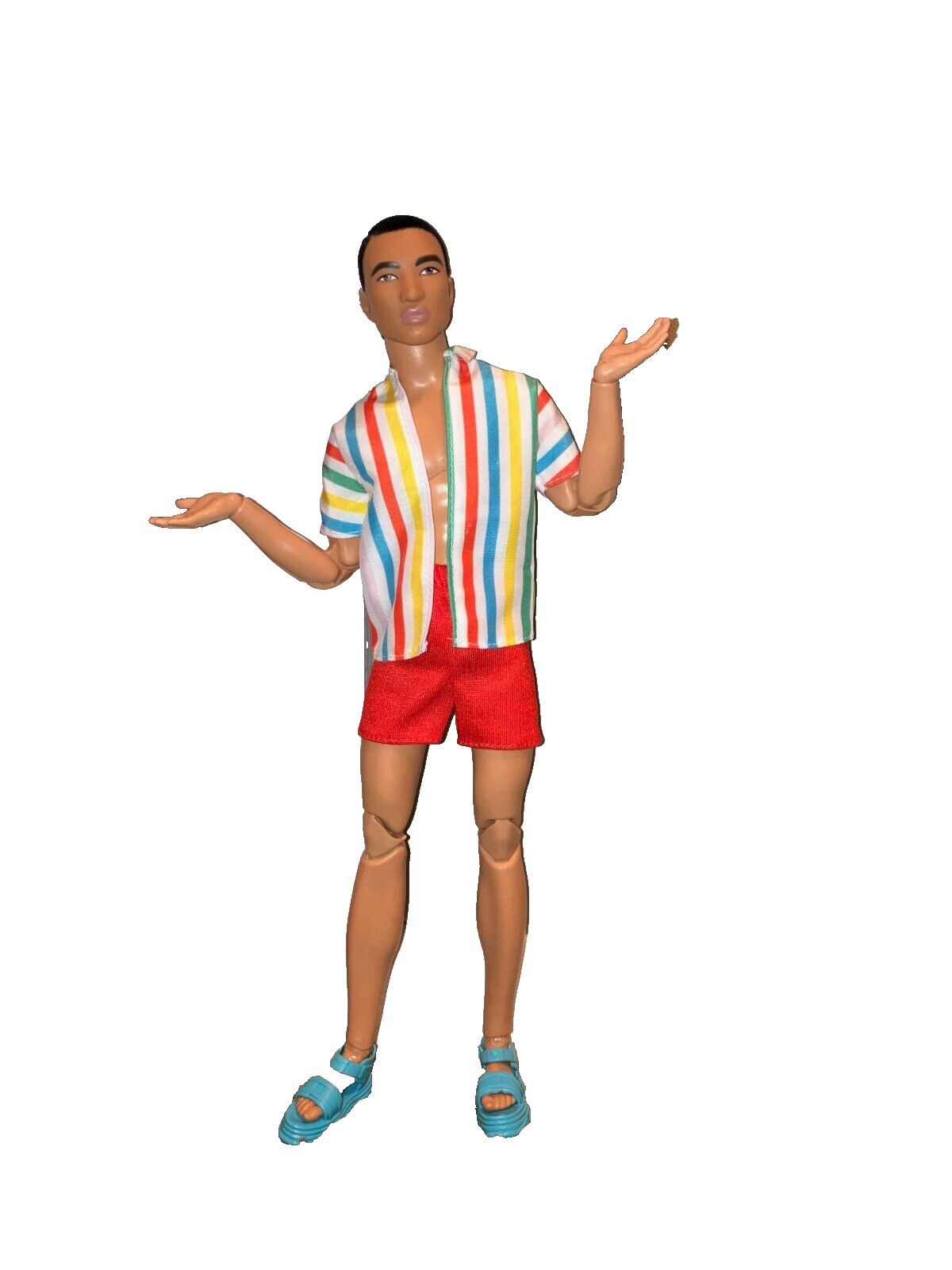 Barbie Ken Allan Clothing Fashion Pack Shirt Red Shorts Sandal Had to Find New