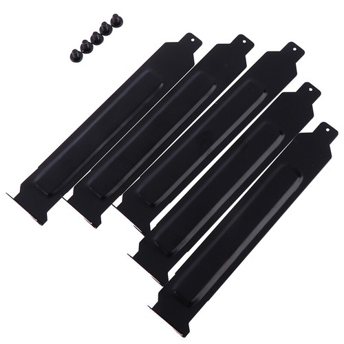 5pcs/lot Black metal slot covers dust filter blanking plate for PCI JwTSA Hc - Photo 3/8