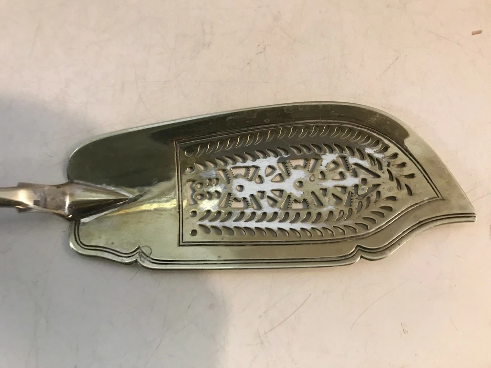 Антикварный посеребренный рыбный сервиз Adey Bellamy Savory Лондон - Изображение 3 из 4