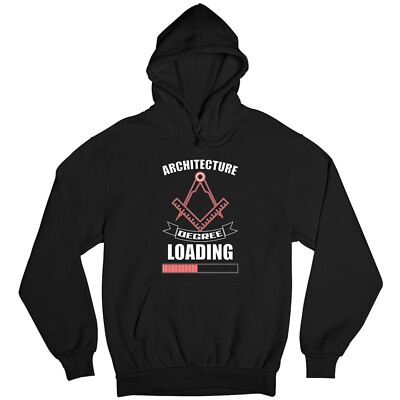 Architecture Degree Loading Hoodie Funny Architect Graduation Gift Hooded Top
