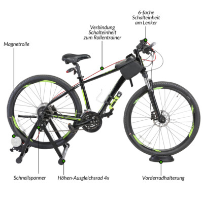 bester heimtrainer fahrrad ISE für zuhause mit LCD Display,Ergometer Fahrrad mit 8kg Schwungrad,Indoor Bike Fitnessbike Heimtrainer mit flüsterleise TRIBAN GRVL 520 SRAM g-deko Riemen:schwarz