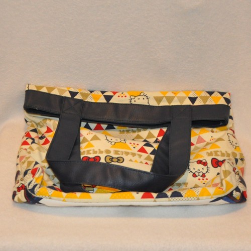 Loungefly Sanrio Hello Kitty Bolso Bolso Tote Canvas Piel sintética Rojo Amarillo Azul - Imagen 12 de 12