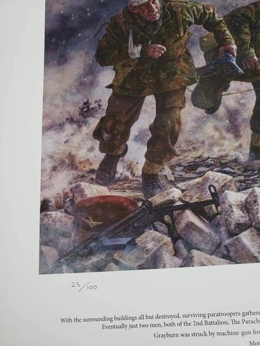 Jack Grayburn Victoria Cross Ltd Edition Signed Arnhem WW2 Print - Picture 5 of 5