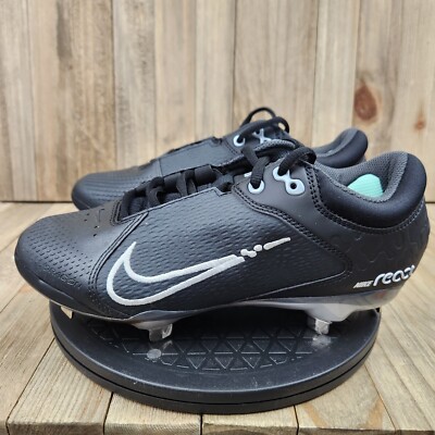 Womens Nike React Hyperdiamond 4 size 7.5 Black Metal Softball Cleats