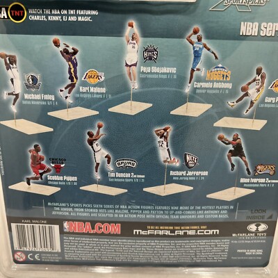 スポーツ McFarlane Series6 Karl Malone Utah Jazz MCFARLANE FIGURES 2004 KARL MALONE SERIES 6 NRFP BRAND NEW VINTAGE