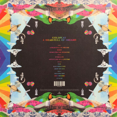 COLDPLAY A HEAD FULL OF DREAMS レコード LP A HEAD FULL OF DREAMS - COLDPLAY (#825646982158