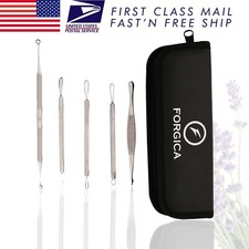 5pcs Blackhead Acne Comedone Pimple Blemish Extractor Remover Stainless Tool Kit