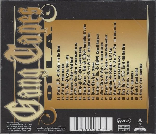 Gang Tapes of L.A. CD, Chino XL, L.V. & Prodeje, AMG & DJ Quik, BFA & Too Short, - Bild 2 von 2