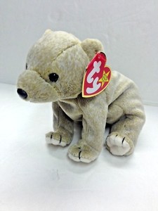 almond the bear beanie baby