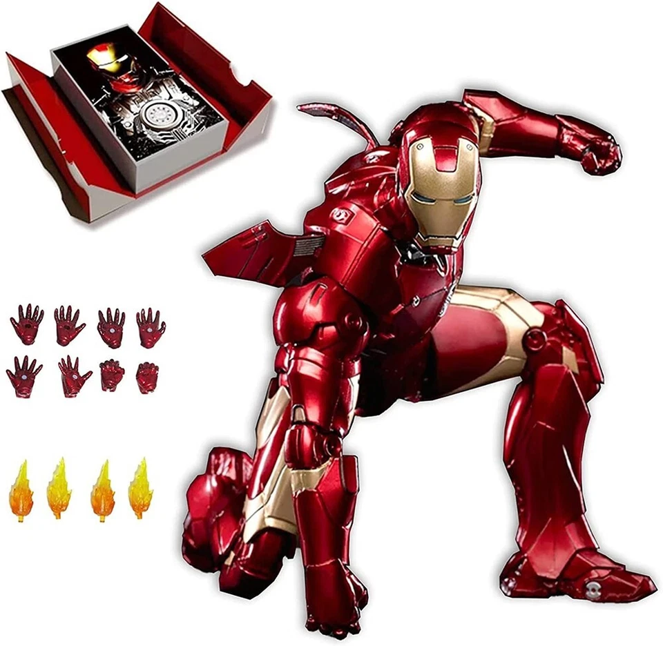 ZD TOYS IRON MAN Mark III Marvel Avengers MK3 7" Figura de Acción Modelo Juguetes Regalo Foto 2 de 4