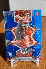 2022 Mosaic Football Cam Taylor-Britt No Huddle Blue /75 #393 SP Bengals 🐸🔥