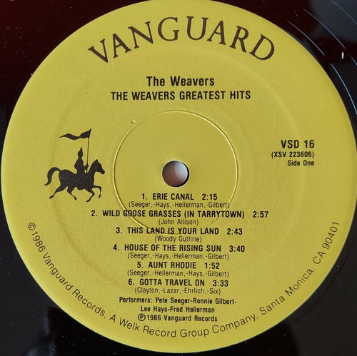 THE WEAVERS DOUBLE LP GREATEST HITS PETE SEEGER VANGUARD 1971 - Picture 2 of 2