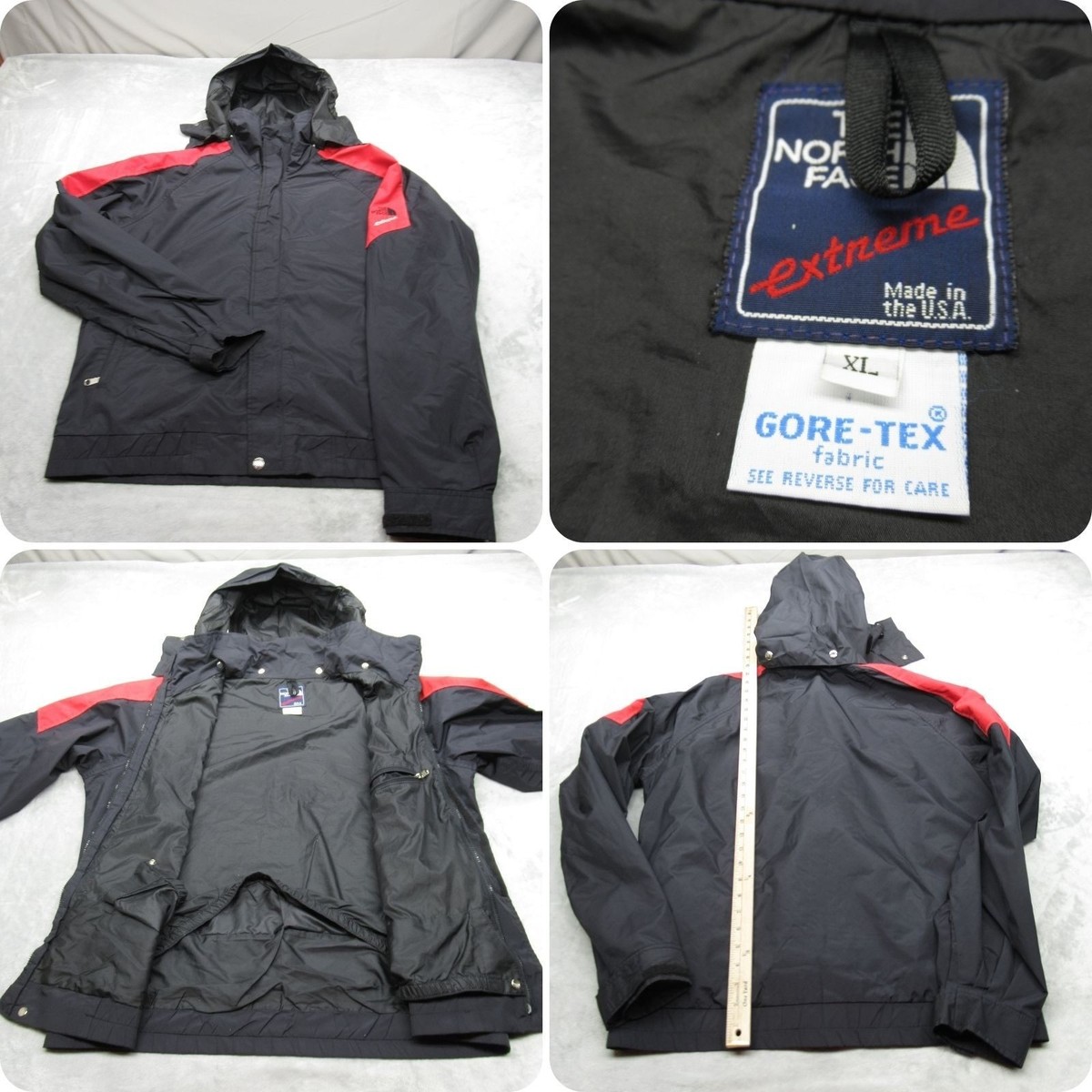 The North Face Extreme Goretex Jacket Mens XL Black Waterproof