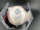 Yordan Alvarez Autographed 2021 Official World Series MLB Baseball JSA COA