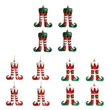 4x Christmas Elf Leg Home Decoration for Dessert House Indoor Holiday Season