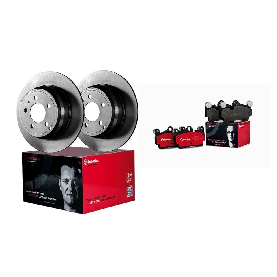 Rotor de freno delantero Brembo 6 y pastillas para BMW 335i 2009-2011 2010-2013 Foto 2 de 4